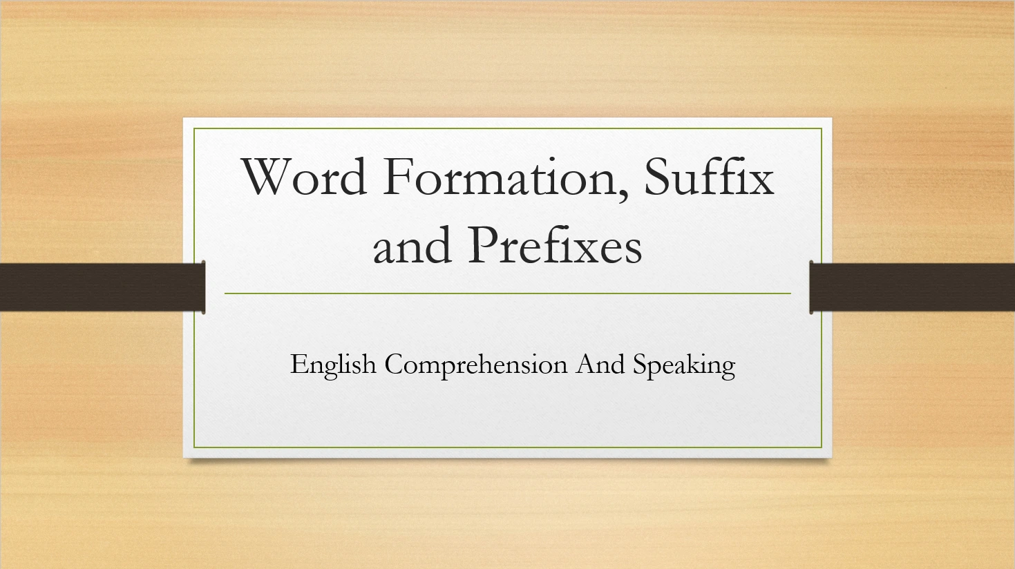 Presentation